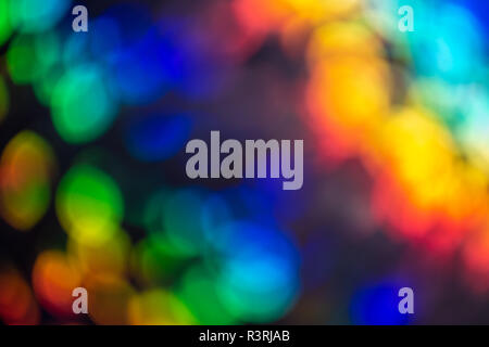 Mulicoloured contrasting sequined bokeh effect Stock Photo