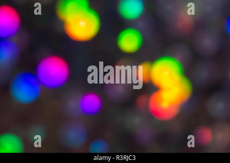 Mulicoloured contrasting sequined bokeh effect Stock Photo