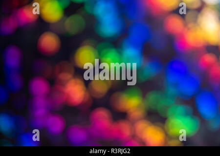 Mulicoloured contrasting sequined bokeh effect Stock Photo