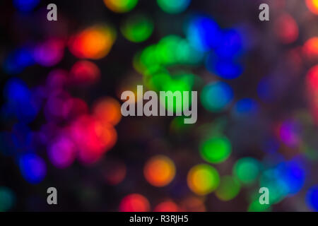 Mulicoloured contrasting sequined bokeh effect Stock Photo