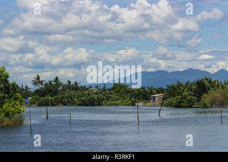 riverside at the countryside by hoi an, vietnam Stock Photo