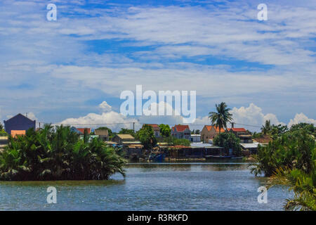 riverside at the countryside by hoi an, vietnam Stock Photo