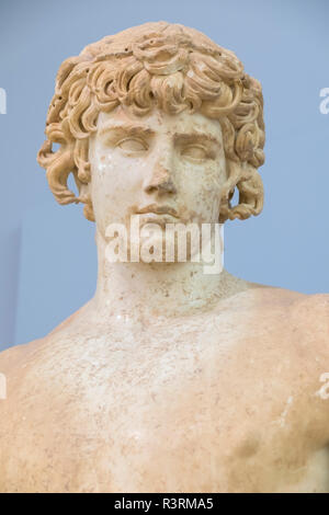 Greece Delphi Museum Statue Antinoos Europe Mainland Sight Art Culture Exhibit Exhibit Figure