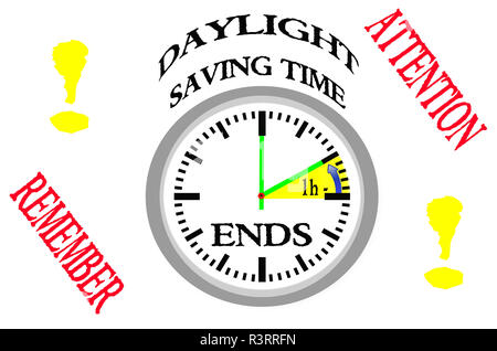 time change,winter time Stock Photo
