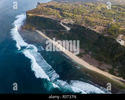Indonesia, Bali, Aerial view of Nyang Nyang beach Stock Photo