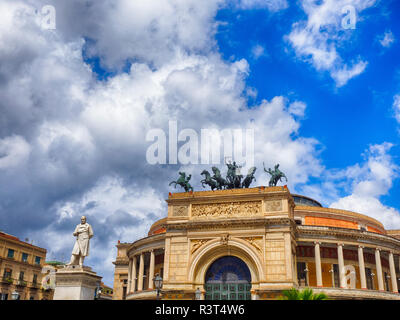 Garibaldi Theatre, Palermo, Sicily, Italy Stock Photo