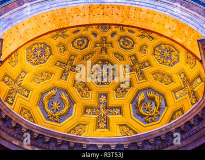 Decorations, Pantheon, Rome, Italy. Rebuilt by Hadrian in 118 to 125 AD the Second Century Became oldest Roman church in 609 AD. Stock Photo