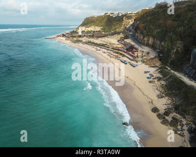 Indonesia, Bali, Aerial view of Pandawa beach Stock Photo