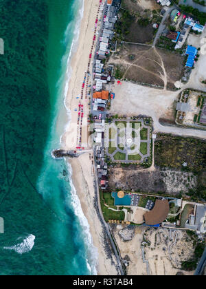 Indonesia, Bali, Aerial view of Pandawa beach Stock Photo