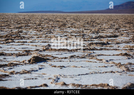 Vibrant view of Badwater basin, endorheic basin in Death Valley National Park, Death Valley, Inyo County California, USA Stock Photo