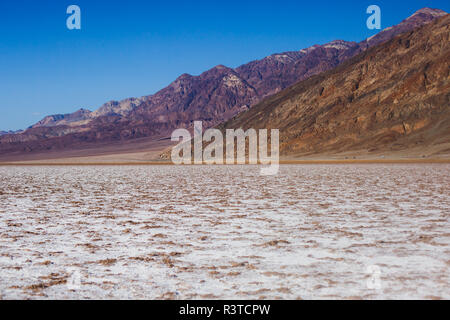 Vibrant view of Badwater basin, endorheic basin in Death Valley National Park, Death Valley, Inyo County California, USA Stock Photo