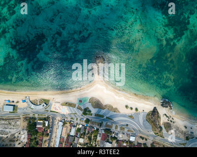 Indonesia, Lombok, Kuta, Aerial view of beach Stock Photo