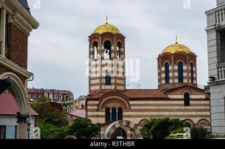 Batumi, Georgia / July 10, 2018: Architecture of Old Batumi famous Piazza square close to the Port of Batumi Stock Photo