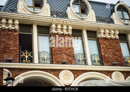 Batumi, Georgia / July 10, 2018: Architecture of Old Batumi famous Piazza square close to the Port of Batumi Stock Photo