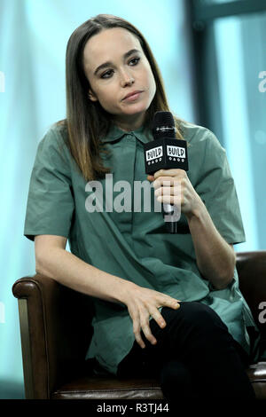 NEW YORK, NY - SEPTEMBER 14:  Build presents Ellen Page discussing 'Flatliners' at Build Studio on September 14, 2017 in New York City.  (Photo by Steve Mack/S.D. Mack Pictures) Stock Photo