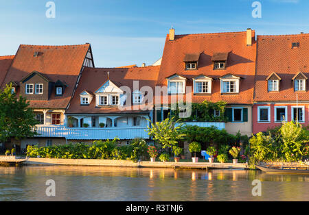 Houses of Klein Venedig (Little Venice), Bamberg (UNESCO World Heritage Site), Bavaria, Germany Stock Photo