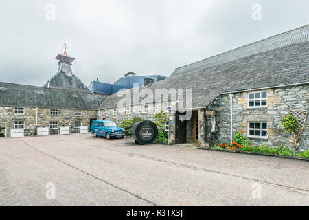 UK, Scotland, Moray, Dufftown. Glenfiddich Distillery Stock Photo