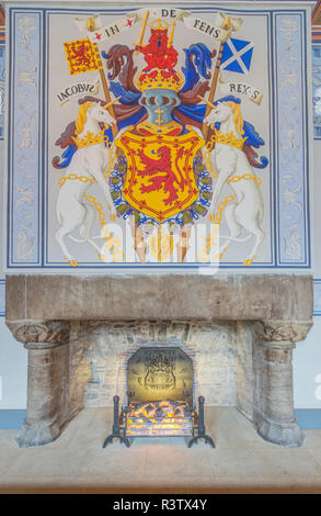 UK, Scotland, Stirling. King's Inner Chamber in Stirling Castle, built by the Stewart kings, James IV, James V and James VI in the 16th century Stock Photo