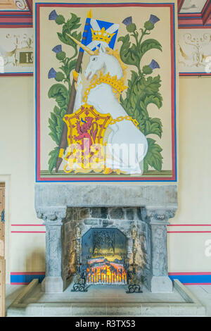 UK, Scotland, Stirling. King's Inner Chamber in Stirling Castle, built by the Stewart kings, James IV, James V and James VI in the 16th century Stock Photo