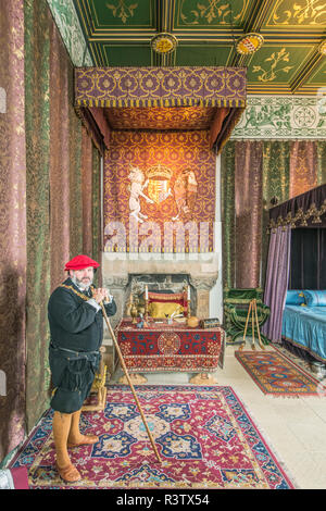 UK, Scotland, Stirling. King's Inner Chamber in Stirling Castle, built by the Stewart kings, James IV, James V and James VI in the 16th century Stock Photo