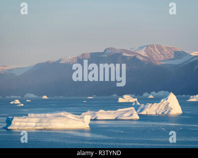 Icebergs in the Uummannaq fjord system, northwest Greenland, Denmark Stock Photo