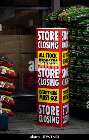 Homebase store closing down, British home improvement retailer and garden centre, with stores across the United Kingdom Stock Photo