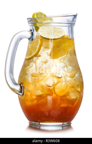 Collection of different summer party drinks in batch glasses. Pitchers,jugs  and jars filled with lemonade, iced tea,punch,detox Stock Photo - Alamy