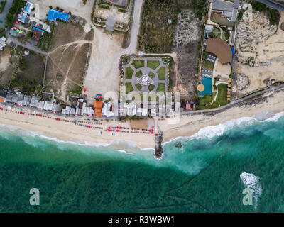 Indonesia, Bali, Aerial view of Pandawa beach Stock Photo