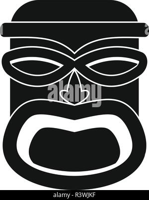 Aztec wood idol icon. Simple illustration of aztec wood idol vector ...