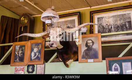 Interior of the Bird Cage Theater, Tombstone, Arizona, USA. (Editorial Use Only) Stock Photo