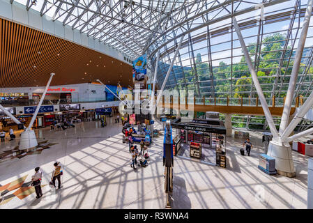 KUALA LUMPUR, MALAYSIA - JULY 25: This is the interior architecture of KLIA international airport on July 25, 2018 in Kuala Lumpur Stock Photo