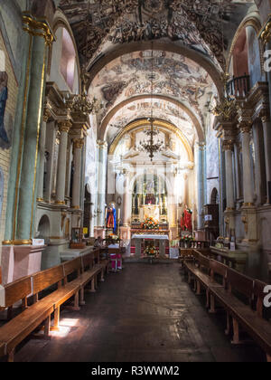 Mexico, San Miguel de Allende, Interior of the Santuario de Dios y de la Patria Stock Photo