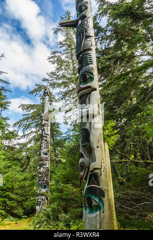 Kasaan Totem Pole Prince of Wales Island SE Alaska Stock Photo - Alamy
