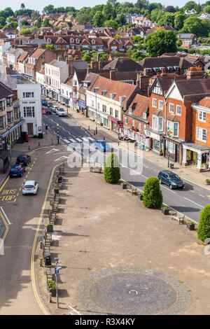 Battle, Sussex, UK - June, 03, 2017: View from the abbey on the town Batte in Sussex, UK Stock Photo