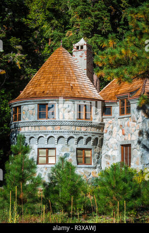 Vikingsholm Castle, Emerald Bay State Park, Lake Tahoe, California, USA Stock Photo