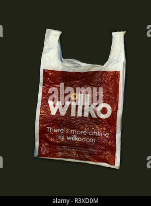 Wilko Carrier Bag. Carrier bag as available at the High Street