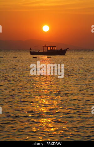 A small seaside town Turgutreis and spectacular sunset Stock Photo - Alamy