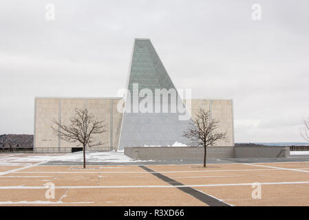 USA, Colorado,, USAFA. New building Center for Character & Leadership Development. Called Polaris Hall as points to North Star. Stock Photo