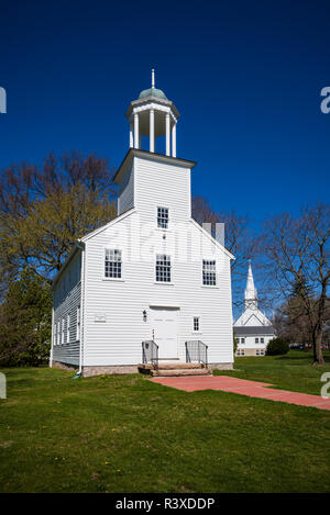 USA, Connecticut, Branford, The Academy Building on Branford Town Green Stock Photo