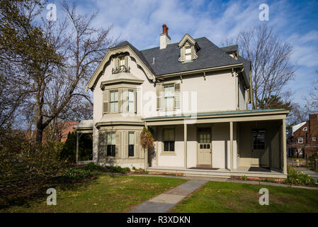 USA, Connecticut, Hartford, Harriet Beecher Stowe House, former home of American writer and abolitionist Harriet Beecher Stowe Stock Photo