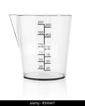 Measuring cup isolated on white background Stock Photo