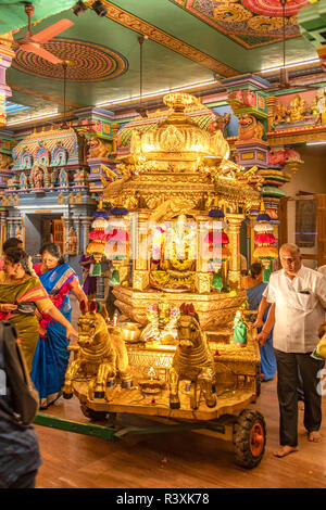 Ganesha Shrine in Arulmigu Manakula Vinayagar Temple, Pondicherry, Tamil Nadu, India Stock Photo