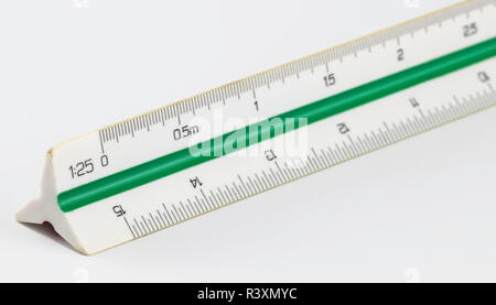 Scale Reader Scale Rule / Plan Scale Reader Stock Photo - Alamy