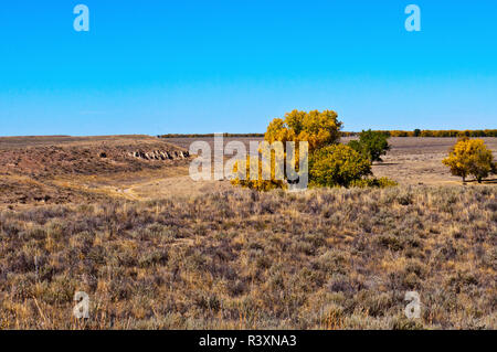 USA, Colorado, Eads, View of Sand Creek Massacre site from Overlook Stock Photo