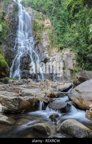 Tropical rainforest waterfall in Nakhon Si Thammarat, Thailand Stock Photo