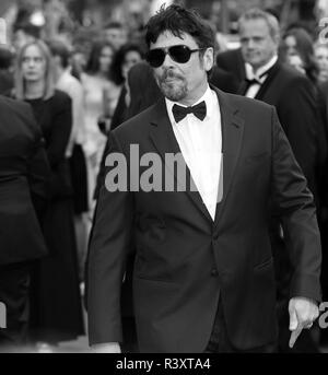 CANNES, FRANCE – MAY 15, 2018: Benicio Del Toro walks the 'Solo: A Star Wars Story ' red carpet at the 71st Festival de Cannes (Photo Mickael Chavet) Stock Photo