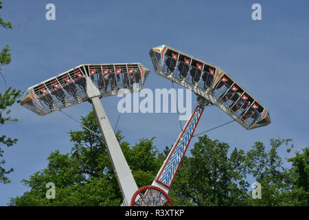 Carnival ride, Emmett Cherry Festival, Emmett, Idaho, USA Stock Photo