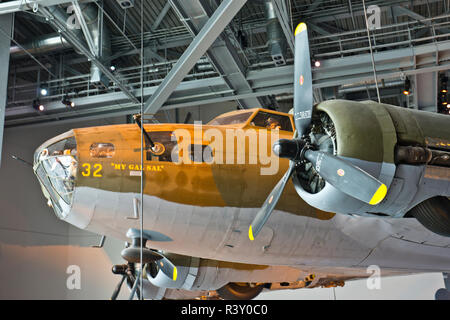 USA, Louisiana, New Orleans, National World War II Museum, Boeing Center, Boeing B-17E Flying Fortress Stock Photo