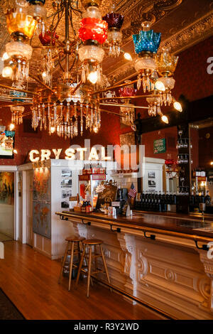 Crystal bar interior, Virginia City, Nevada, USA Stock Photo