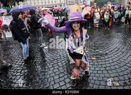 Rome, Italy. 24th November 2018. Demonstration against male violence on women.  Credit: Update Images/Alamy Live News Stock Photo